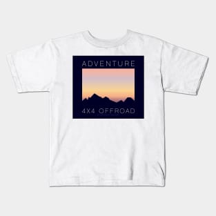 4x4 Offroad Adventure - Pastel Skies Kids T-Shirt